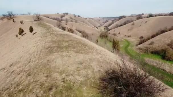 Amazing Views Closely Connected Hills People Hike Ride Electric Bikes — Stock Video