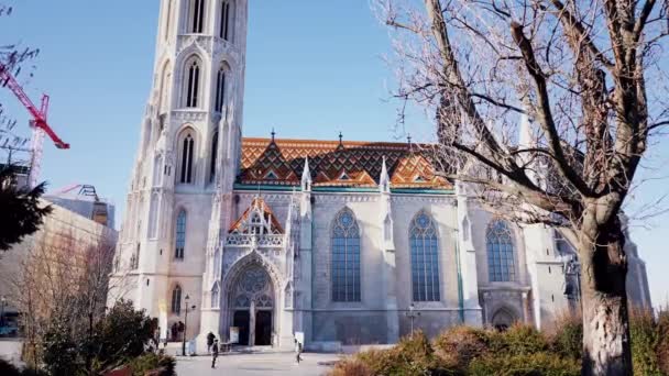 Timelapse Igreja Matthias — Vídeo de Stock