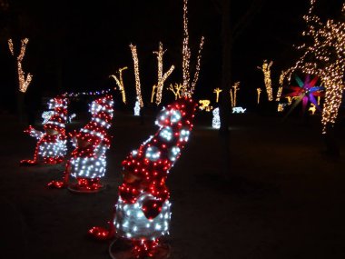 Yeni yıl kutusunun yanında muhteşem Noel Baba misafirlerimizi Noel kasabasına davet ediyor..