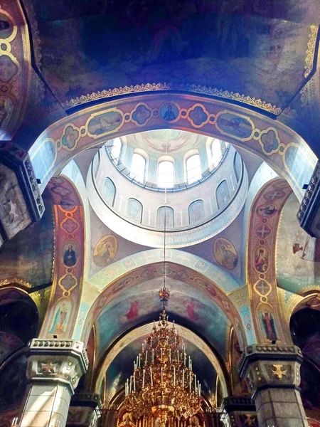 Удивительная Красота Православной Иконописи Украинских Храмах Поражает Своей Яркостью Обилием — стоковое фото