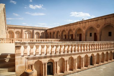 Midyat, Mardin, Türkiye - 15 Ekim 2017: Mor Cebrail Manastırı (Aziz Gabriel, Deyrulumur, Asurlu Ortodoks), Mardin İli