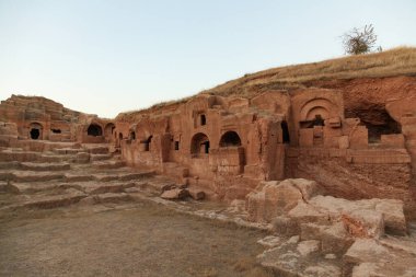 Mardin, Türkiye - 15 Ekim 2017: Antik Dara Kenti (Anastasiapolis), Mardin ilinin Türkiye