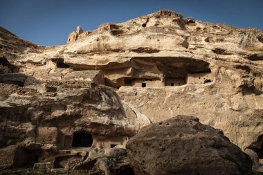 Hasankeyf, Batman, Türkiye - 03 Aralık 2017: Tigris nehri kenti