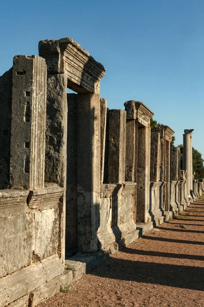 Aksu Antalya Turecko Červenec 2016 Agora Starobylém Městě Perge — Stock fotografie