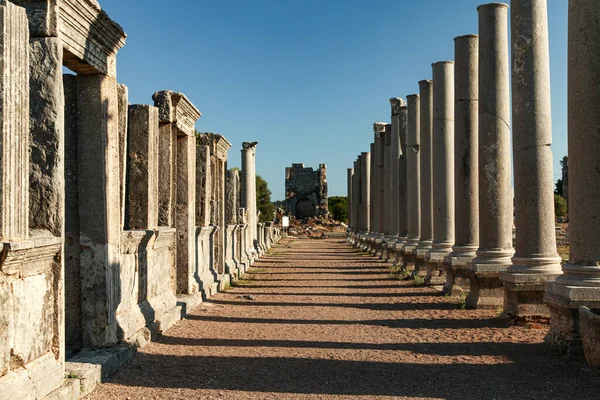 Aksu Antalya Turquie Juillet 2016 Agora Dans Ville Antique Perge — Photo