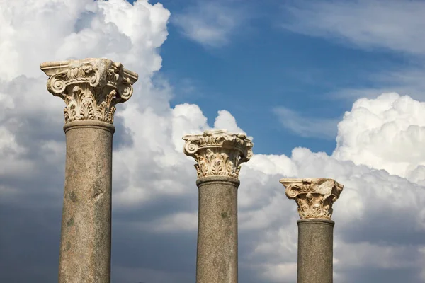 Selcuk Izmir Turecko Září 2016 Kompozitní Kolonová Hlavní Města Efezu — Stock fotografie