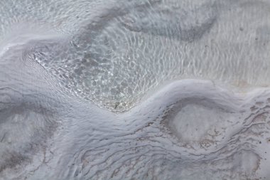 Pamukkale Kalsiyum Travertin 'in Türkiye' deki Beyaz Dokusu, Pamukkale