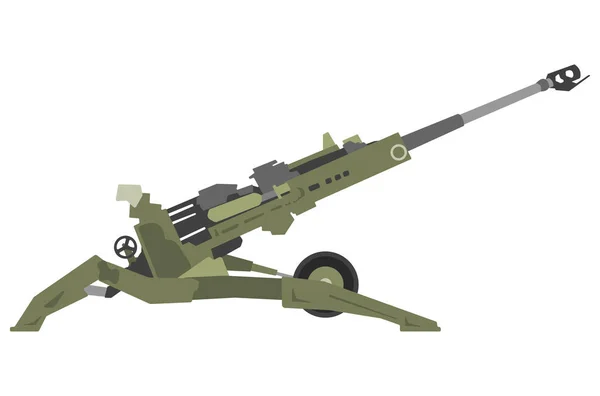 Izolat M777 Howitzer Luptă Moderne Arme Defensive Grele Pentru Sprijinul — Vector de stoc