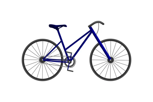 Fixed Gear Bike Isolated White Background — стоковый вектор