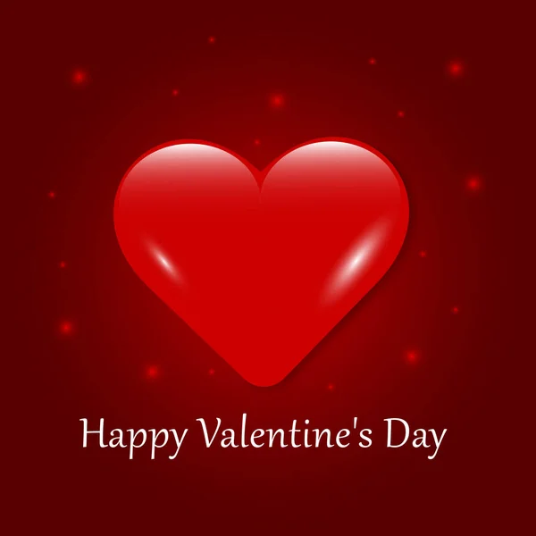 Valentine card with heart. Vector