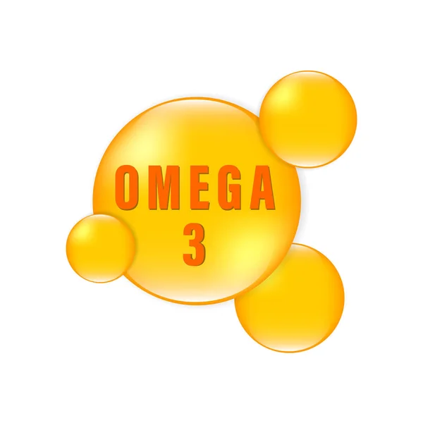 Omega 3 kapsül simgesi beyaz arkaplanda izole edilmiş. Vektör illüstrasyonu