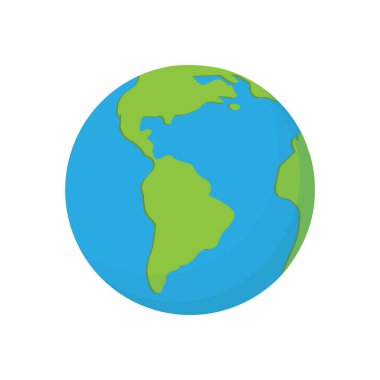 Şirin uzay dünya haritası.