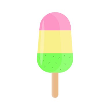 Meyveli dondurma, meyveli dondurma, vektör.