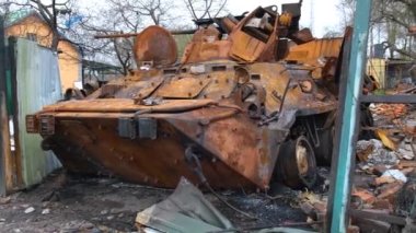 Rus askerlerinin Ukrayna 'daki askeri eylemlerinin sonuçları. Irpin-Kyiv - Nisan 2022