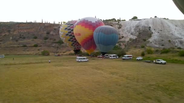Les Ballons Décollent Sur Fond Soleil Levant Turquie Des Images — Video