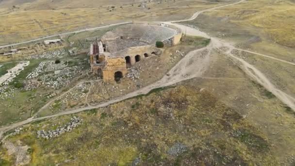 Ruines Antiques Hierapolis Pamukkale Denizli Turquie Des Images Fullhd Haute — Video