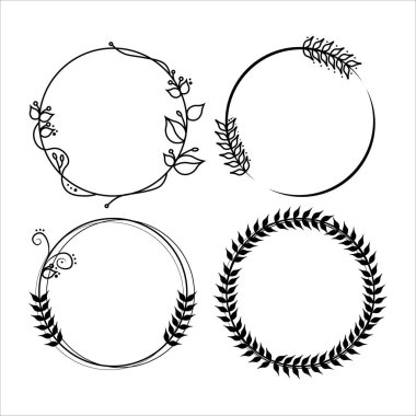 Çelenk yaprakları ile kümesi