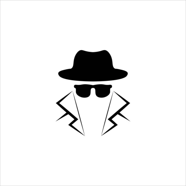 Spy Secret Service Anonymous Person Icon Vector Illustration — Archivo Imágenes Vectoriales