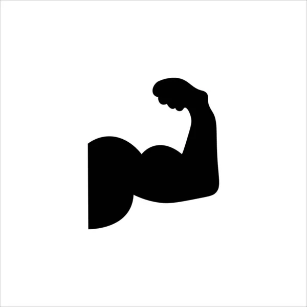Biceps Ikona Ramię Sportowe Ilustracja Wektor — Wektor stockowy