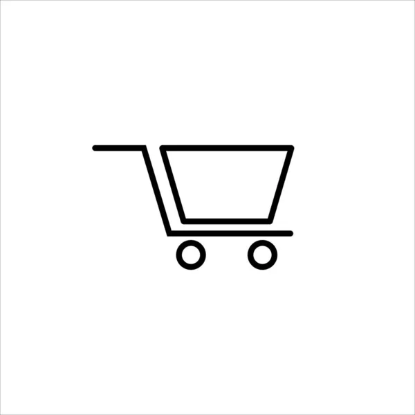Cart Shopping Icon Vector Illustration — Stockvektor