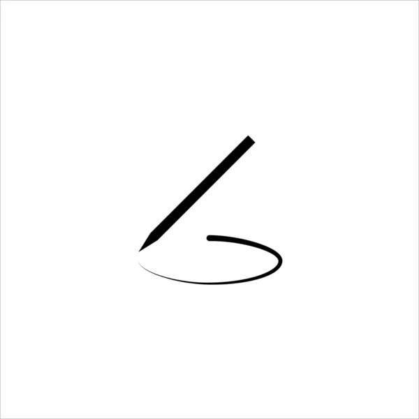 Penna Ikon Vektor Symbol Illustration — Stock vektor