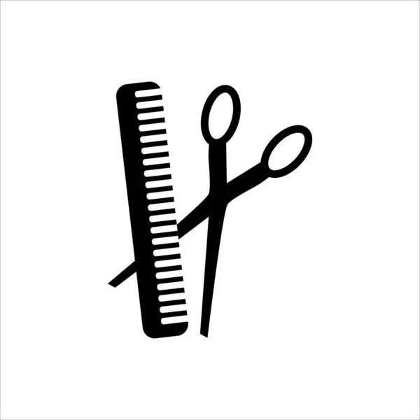 Set Hairdresser Scissors Comb Icon Vector Eps — Wektor stockowy