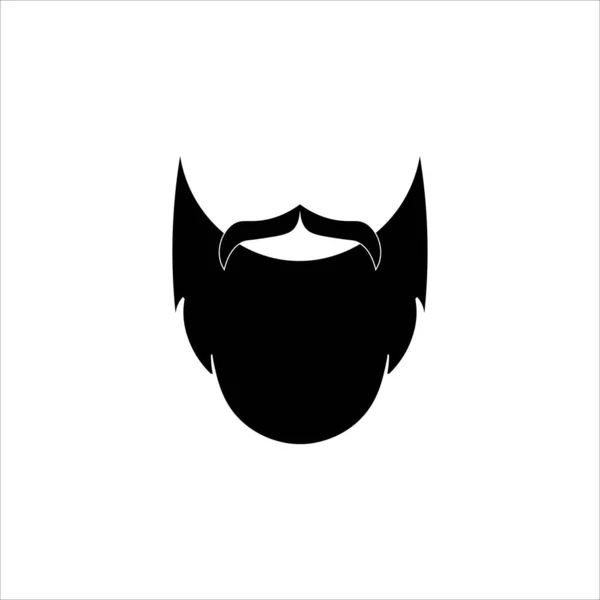Beard Mustache Icon Vector Eps — Archivo Imágenes Vectoriales