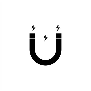 Mıknatıs simgesi vektör illüstrasyonu, 10 ep