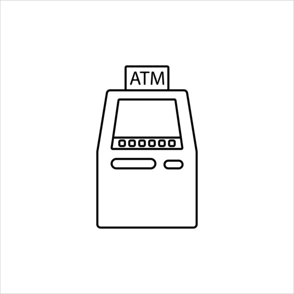 Bankomat Maszyna Ikona Wektor Ilustracja Eps — Wektor stockowy