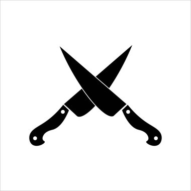 bıçak simgesi, vektör, illüstrasyon, 10 eps
