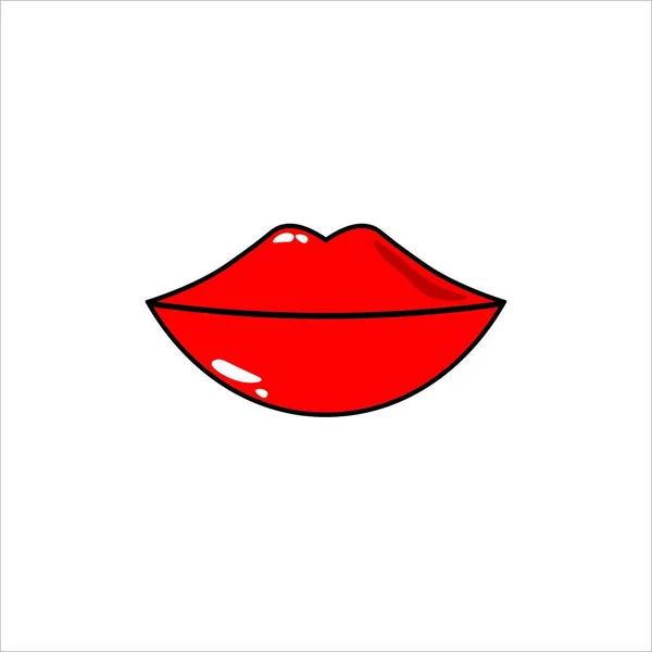 Lippen Symbol Vektor Illustration Eps — Stockvektor