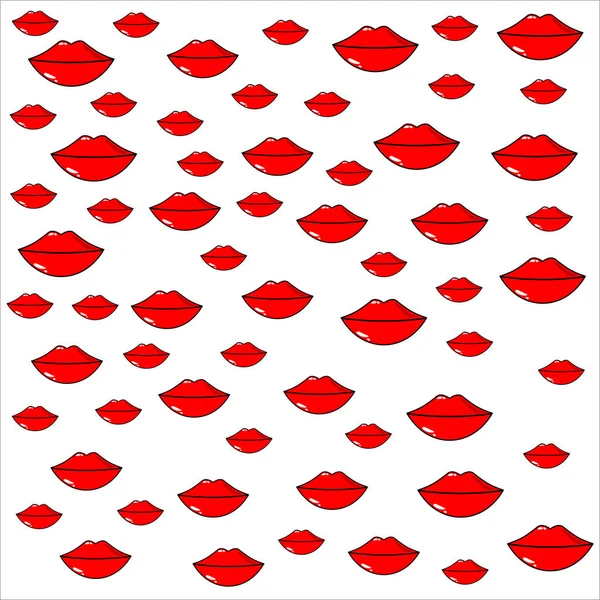 Hintergrund Lippen Symbol Vektor Illustration Eps — Stockvektor