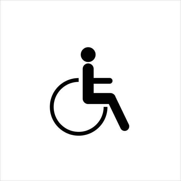 Disabled Icon Vector Illustration Eps — Stock Vector