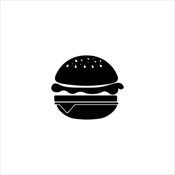 Ícone Hambúrguer Vetor Ilustração Eps Fast Food — Vetor de Stock