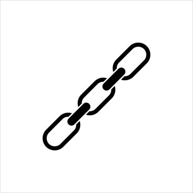 zincir simgesi, vektör, illüstrasyon, 10 eps