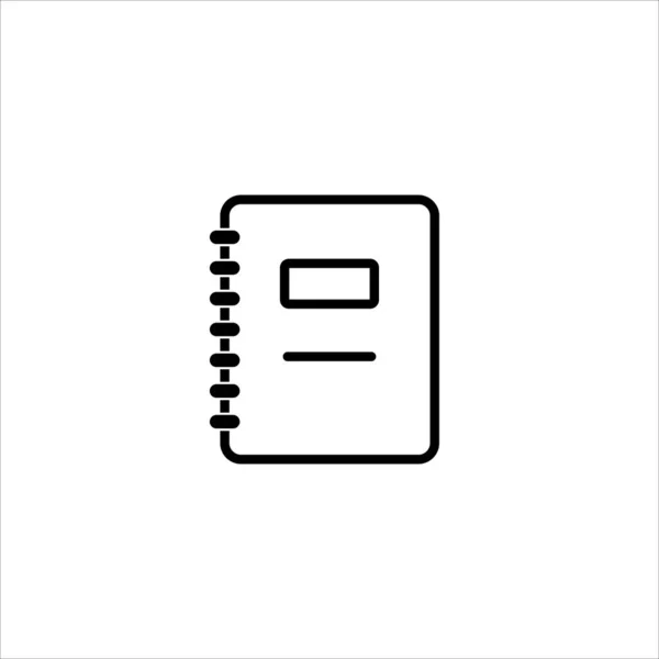 Aliante Icona Del Blocco Note Vettore Illustrazione — Vettoriale Stock