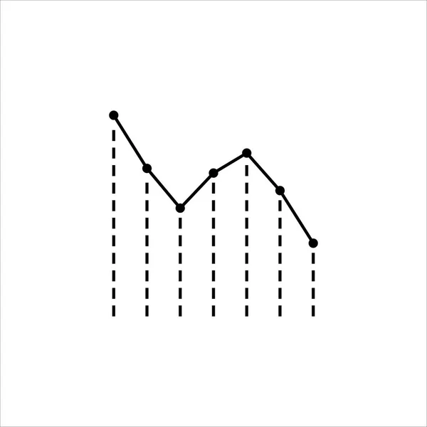 Çubuk Grafiği Analiz Simgesi Vektör Illüstrasyonu — Stok Vektör