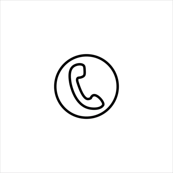 Teléfono Auricular Icono Vector Ilustración — Vector de stock