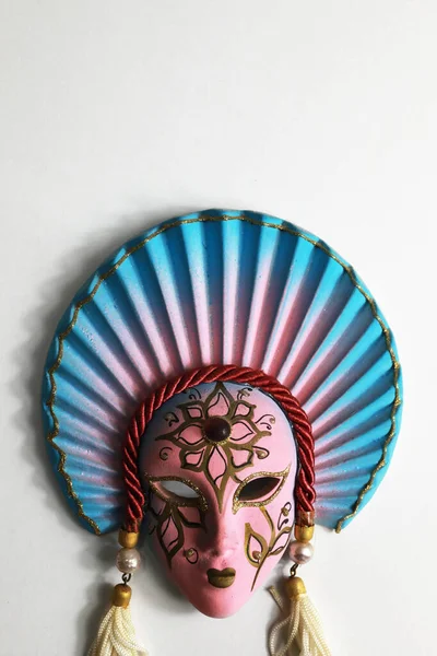 Masquerade Ball Masks Venice Carnival Porcelain Decorate Wall Your Home — 스톡 사진