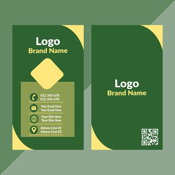 Vertical Business Card Design Templates — Archivo Imágenes Vectoriales