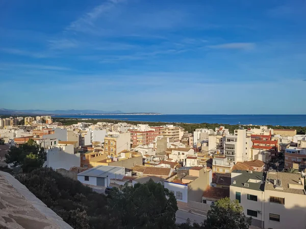 Das Mittelmeer Ein Ferienort Meer Ansicht Von Oben — Stockfoto