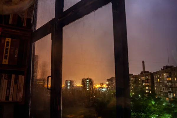 Smell Night Rain Balcony Old Apartment — Stock Photo, Image