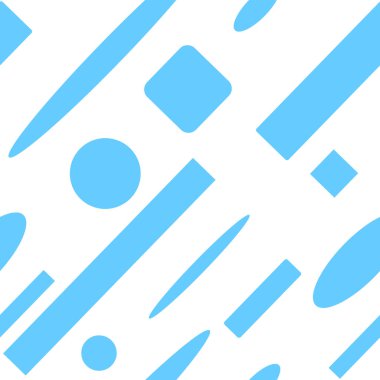 Basit geometrik şekillerin kusursuz vektör deseni. Soyut baskı. Basit düzensiz geometrik tasarım.