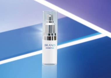 Soyut arkaplan ile Kozmetik Alanları Şablon tasarımı