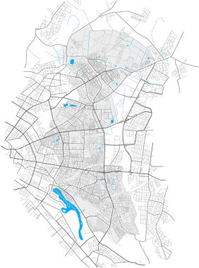 Lichtenberg, Berlin, Deutschland yüksek detaylı vektör haritası