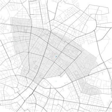 Prenzlauer Berg, Berlin, Deutschland yüksek detaylı vektör haritası