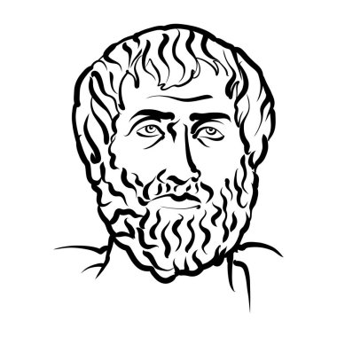 Aristo modern vektör çizimi. Sanatçı Knut Hebstreit 'in el çizimi taslağı. Herhangi bir pazarlama projesinde kullanılmak üzere çizim yapmak ve baskı olarak yeniden satmak.