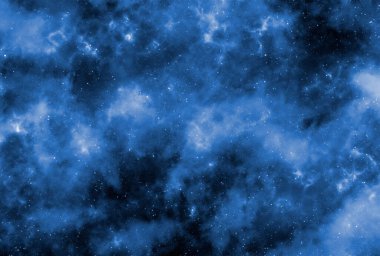 Yıldız tozu ve parlayan yıldızlarla dolu bir arka plan. Gerçekçi kainat ve renkli nebula. Renkli galaksi. 3d illüstrasyon.