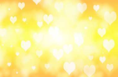 Sevgililer Günü ya da kalpli bir düğün geçmişi. Dekoratif, romantik aşk hikayesi. 3d illüstrasyon.