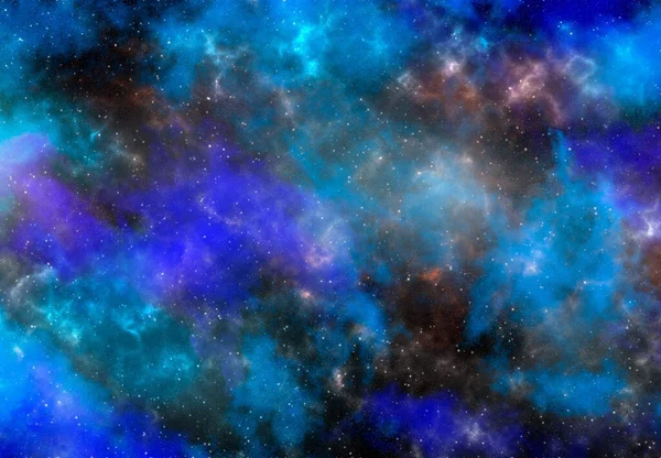 Space Bakgrund Med Stjärnstoft Och Lysande Stjärnor Realistiska Kosmos Och — Stockfoto